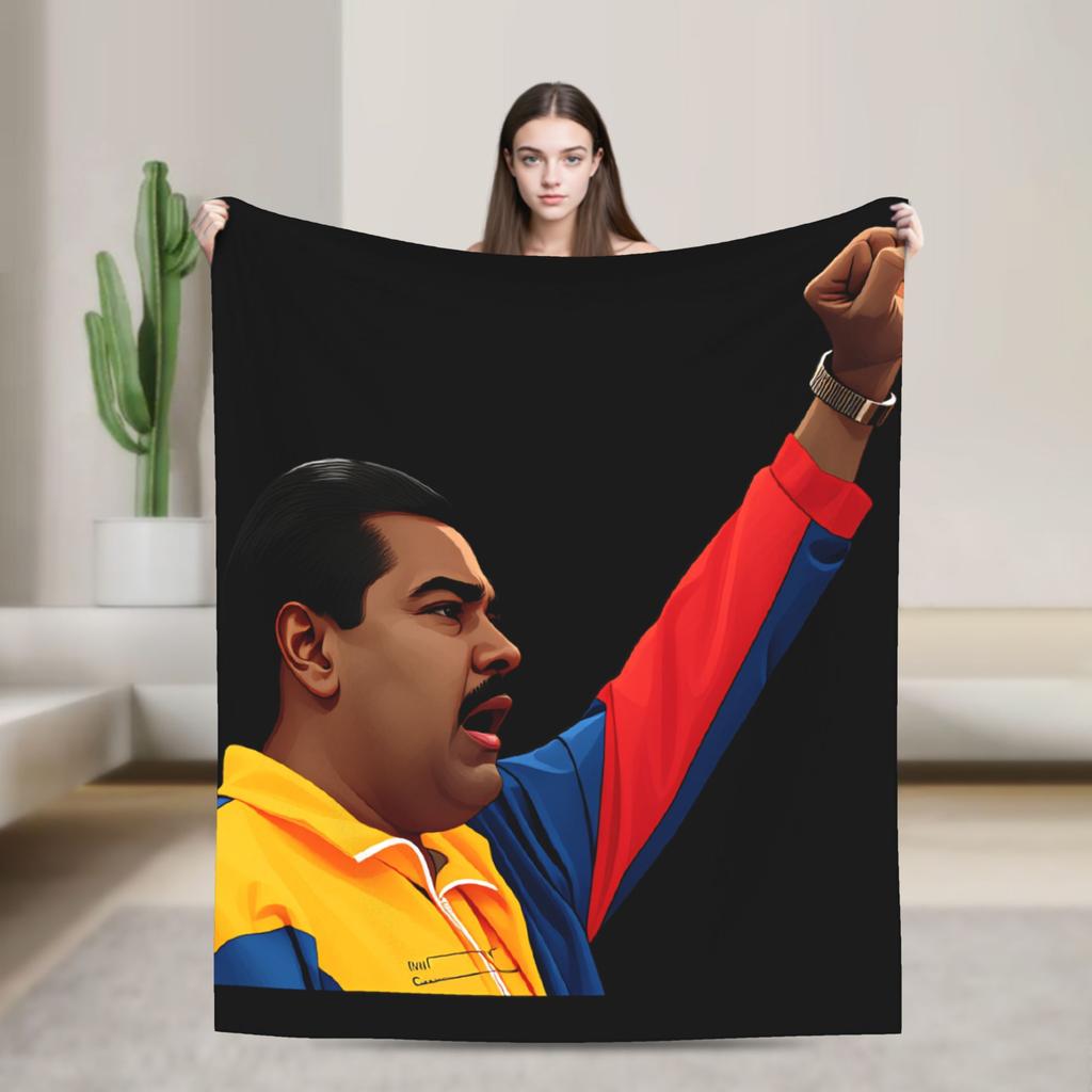 Venezuela Captured Live Maduro  Blanket  Decorative Flannel Throw Blanket For Couch Bed Warm Soft Custom DIY Quality Bedspread