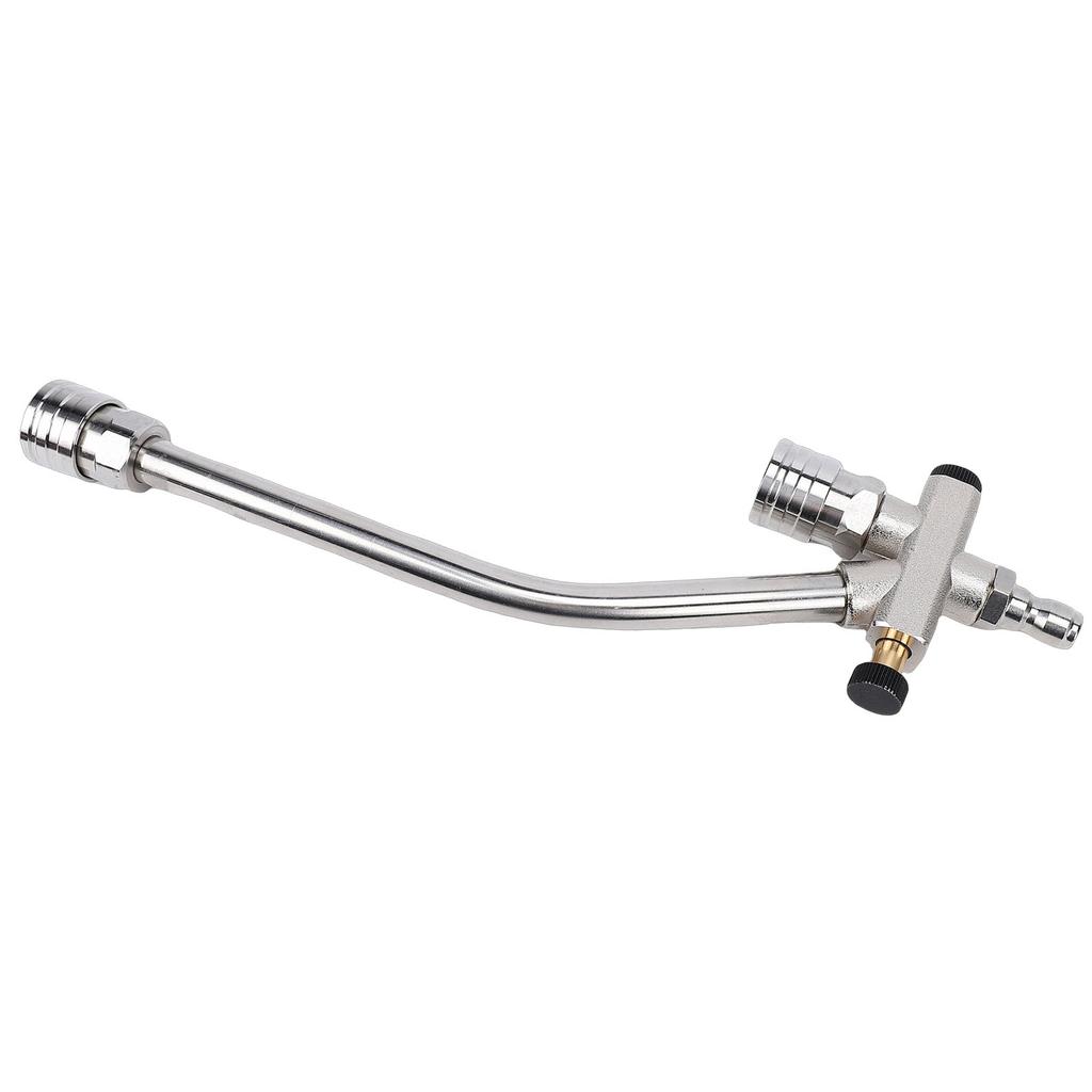 Dual Connector High Pressure Washer Wand with 5 Nozzle Tips 1/4 Inch Quick Connect Foam Cannon Spray Wand