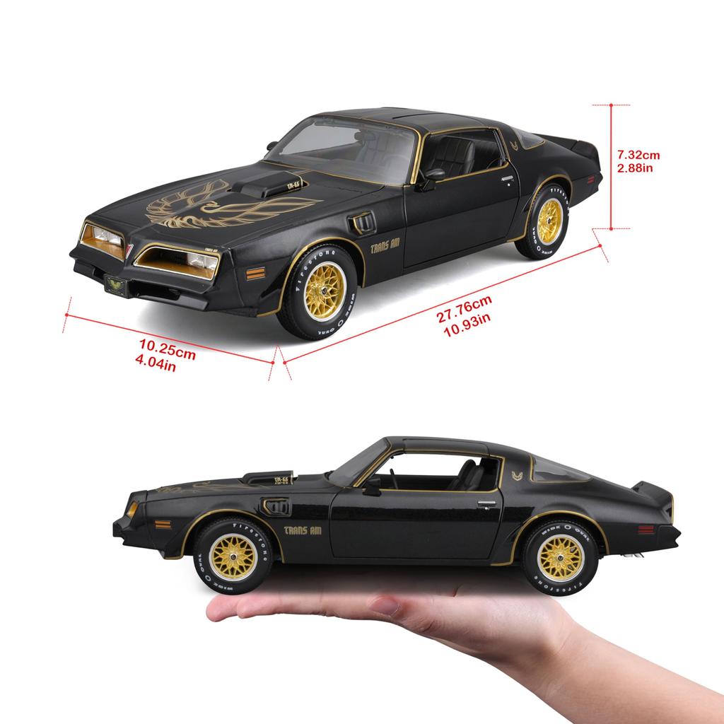 Maisto Pontiac Firebird Trans Am Black Mini Car Diecast Car Finished Product 31464 BK 1/18