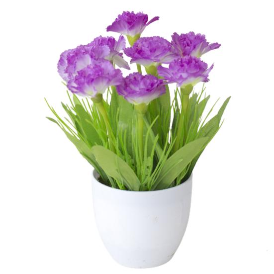 1 Set Artificial Plants Multi-use Handmade Plastic Artificial Plants Display for Garden