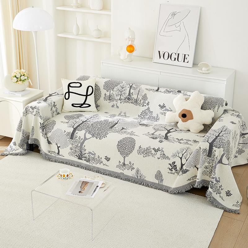 Chenille Home Sofa Cover Living Room Sofas Prevent Cat Scratch Blanket Furniture Cover Sofa Blanket Full Cover L Shape 3 Seater 180X130cm серый