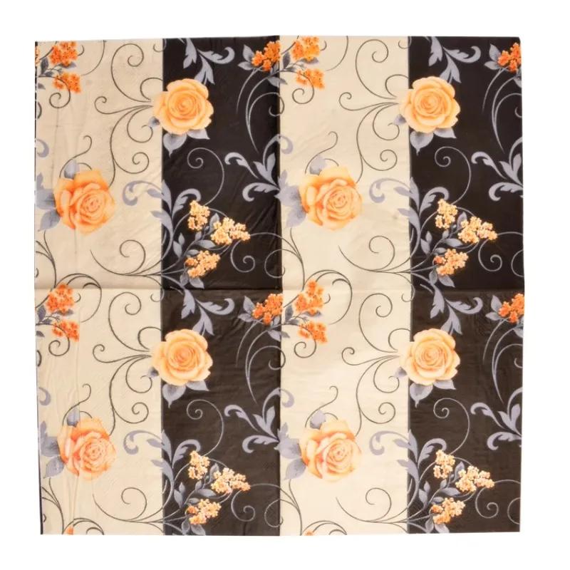 20 stk/pk 33*33 cm 2-lags engangs festserviett blomstermønster