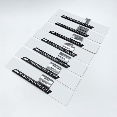 1Pairs 3D ABS M ABS Emblem Fender Edition For BMW M1 M2 M3 M4 M5 M6 Car Badge Sticker
