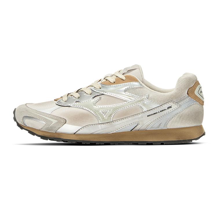 Mizuno LG 60S 2K 1.0 Unisex Low-Top Lifestyle Shoes Light Grey D1GH242101 38.5