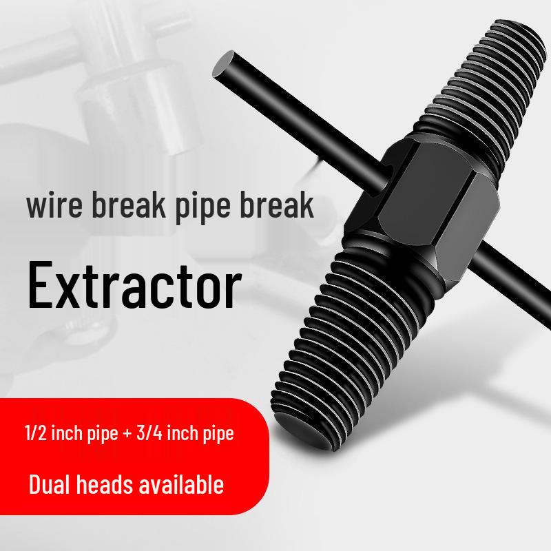 Dual-Head Screw and Pipe Extractor Tool