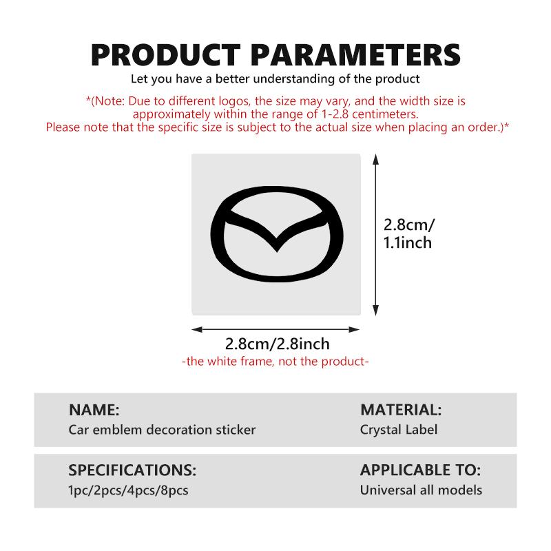 Car Interior Badge Stickers Phone Key Decoration Decal For Mazda 3 6 CX5 2 CX3 CX9 MX5 RX8 Axela Demio Atenza MS vf2