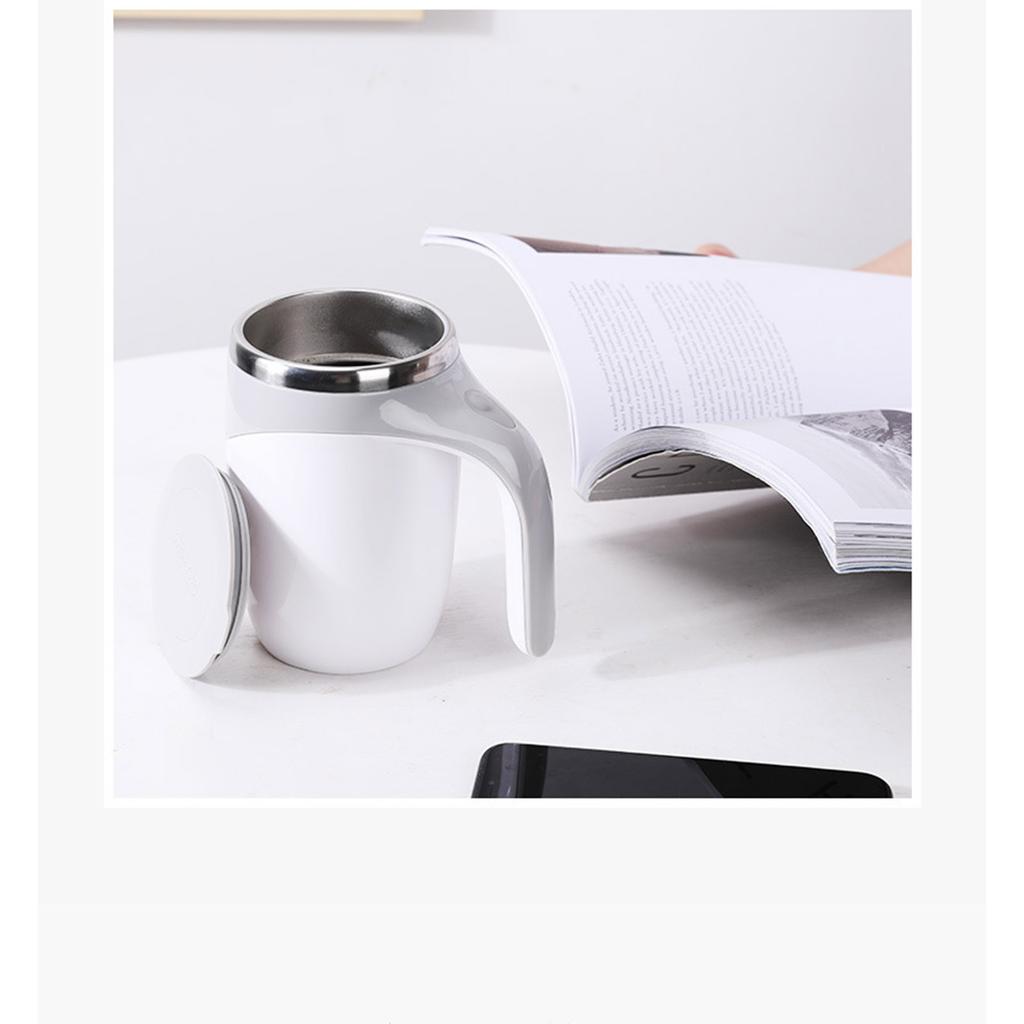 304 stainless steel lazy coffee stirring cup automatic stirring cup magnetic rotating electric milk cup mug cup