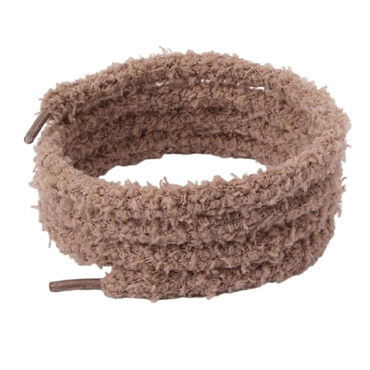 Soft Plush Shoe Lace 120cm Long Polyester Shoelaces Replaceable Sneakers Lace for Adults Trainers Footwear Decoration