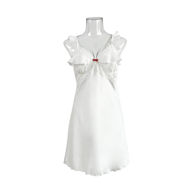 Feiyun strictly selects new products, ice silk pajamas for women, sexy suspender skirts, fun flying shoulders, backless pajamas, loungewear 111