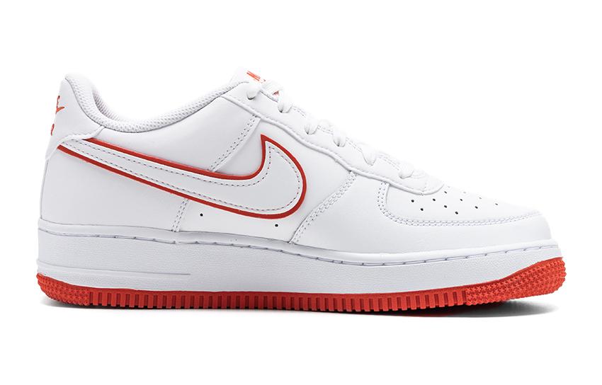 Nike Air Force 1 Low White Picante Red GS DV7762-101