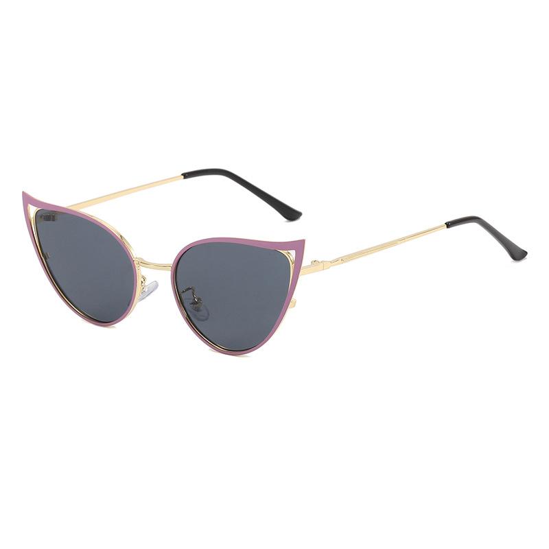 Cat Eye Sunglasses Women UV Protection Hollow Out Design Stylish Party Club Show Female Sun Glasses Fashion Accessory