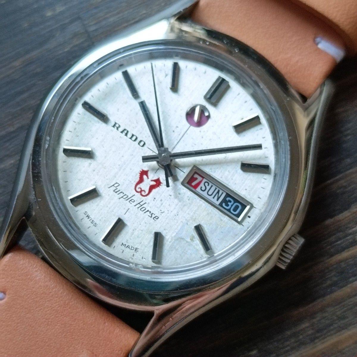 Used Overhauled and working well RADO/Rado Purple Horse/Purple hose automatic/manual winding