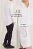 Lucky Charm Long Sleeve Regular Casual Stretch Slim Fit Regular Size XL Men's Shirt, Collar, Navy,