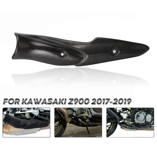 Motorcycle Exhaust Pipe Carbon Fiber Heat Shield Cover Guard for Kawasaki Z900