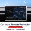 ZFX1 For New Tesla Screen Protector Frame Display Edge Body Cover Central Control Accessories For Tesla Model 3 Y Juniper 2026 2025