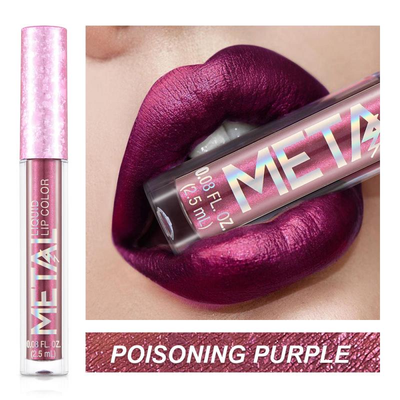 Sexy Long Lasting Matte Liquid Lipstick Waterproof Lip Gloss Sparkling Diamond Pearl Beauty