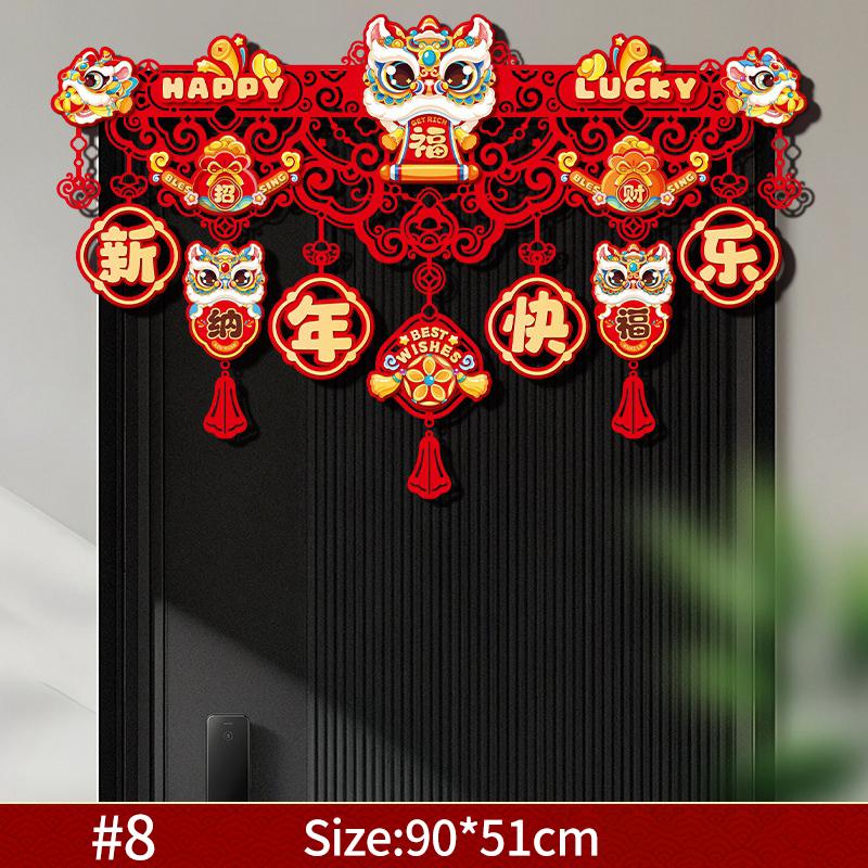 2026 Lunar Horse New Year Tet Decoration Hanging Pendant 3D Door Window Pendant Wall Decor Chinese Spring Festival Ornament