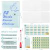 Cross-border 52-Week Savings Challenge Gift Notebook-Save Money Cash Savings Book with Loose-leaf Binding
