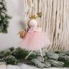 2025 Christmas Angel Dolls Plush Girl Christmas Tree Decorations for Home Navidad Ornaments Xmas Pandent New Year Gifts for Kids