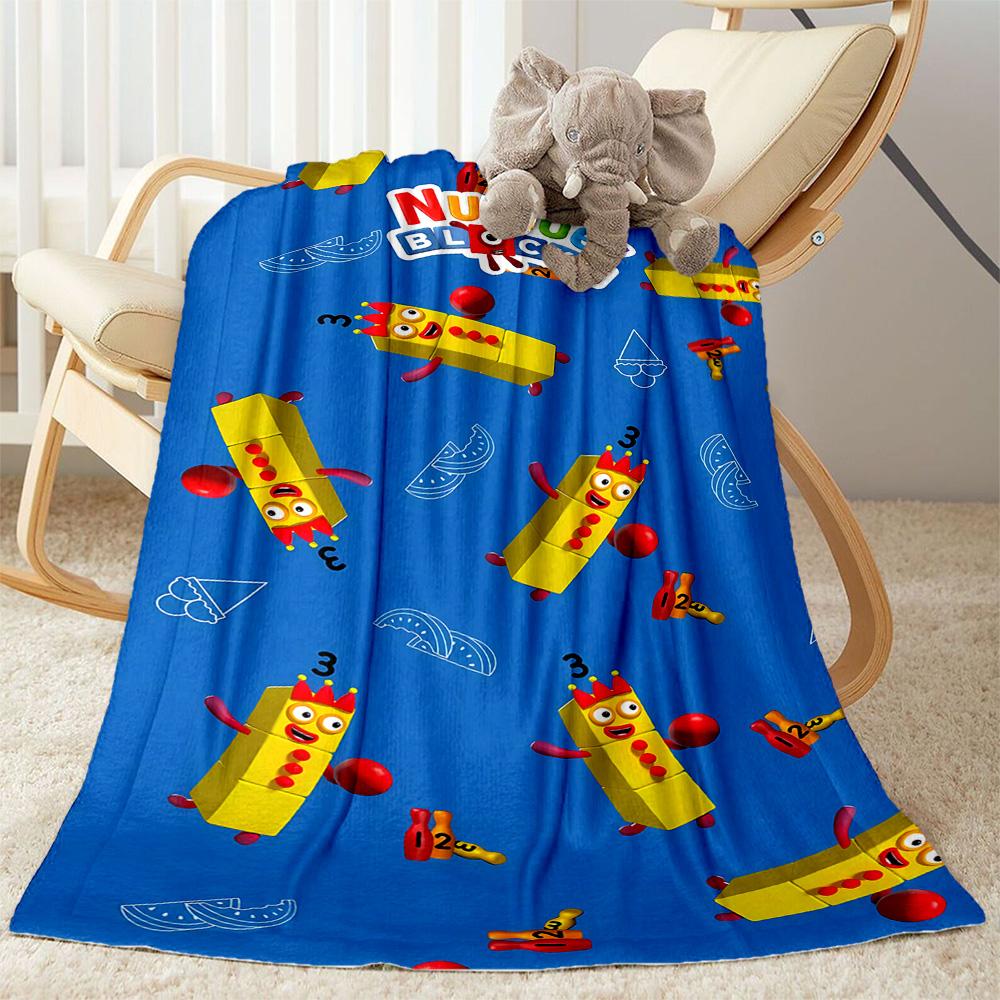 Colorful Creatures Pattern Flannel Blanket-Soft and Suitable for Sofas,Beds,Offices,Travel,All Seasons,Great Gift for Holidays and Birthdays.
