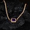 Jewelry S925 Sterling Silver With Natural Garnet Topaz Peridot Citrine Amethyst Bracelet Women