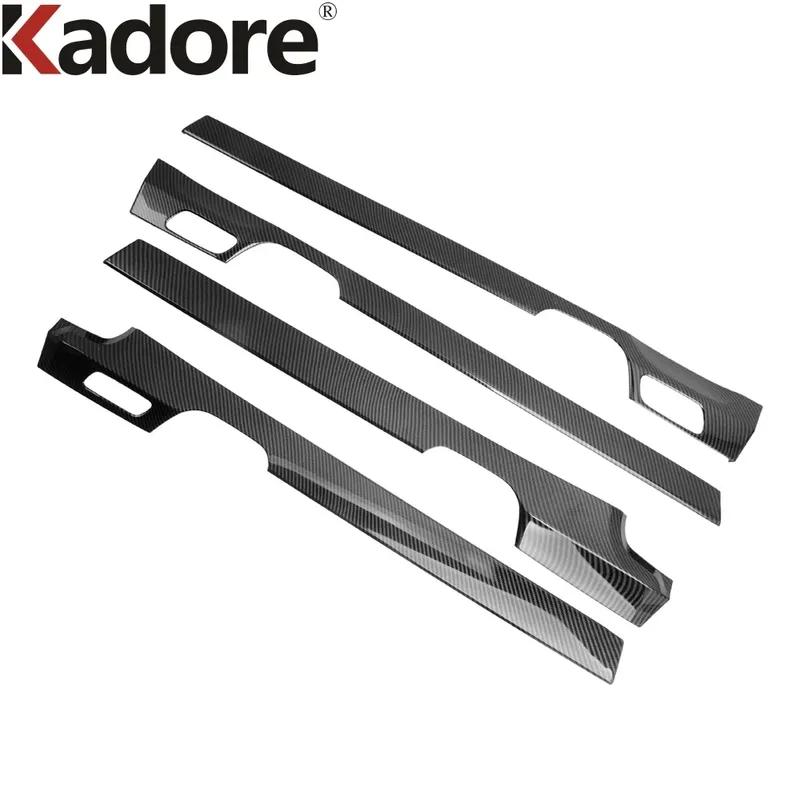 Car Inner Door Handle Panel Cover Trim For Hyundai Palisade     2024 Carbon Fiber Interior Mouldings Accessories