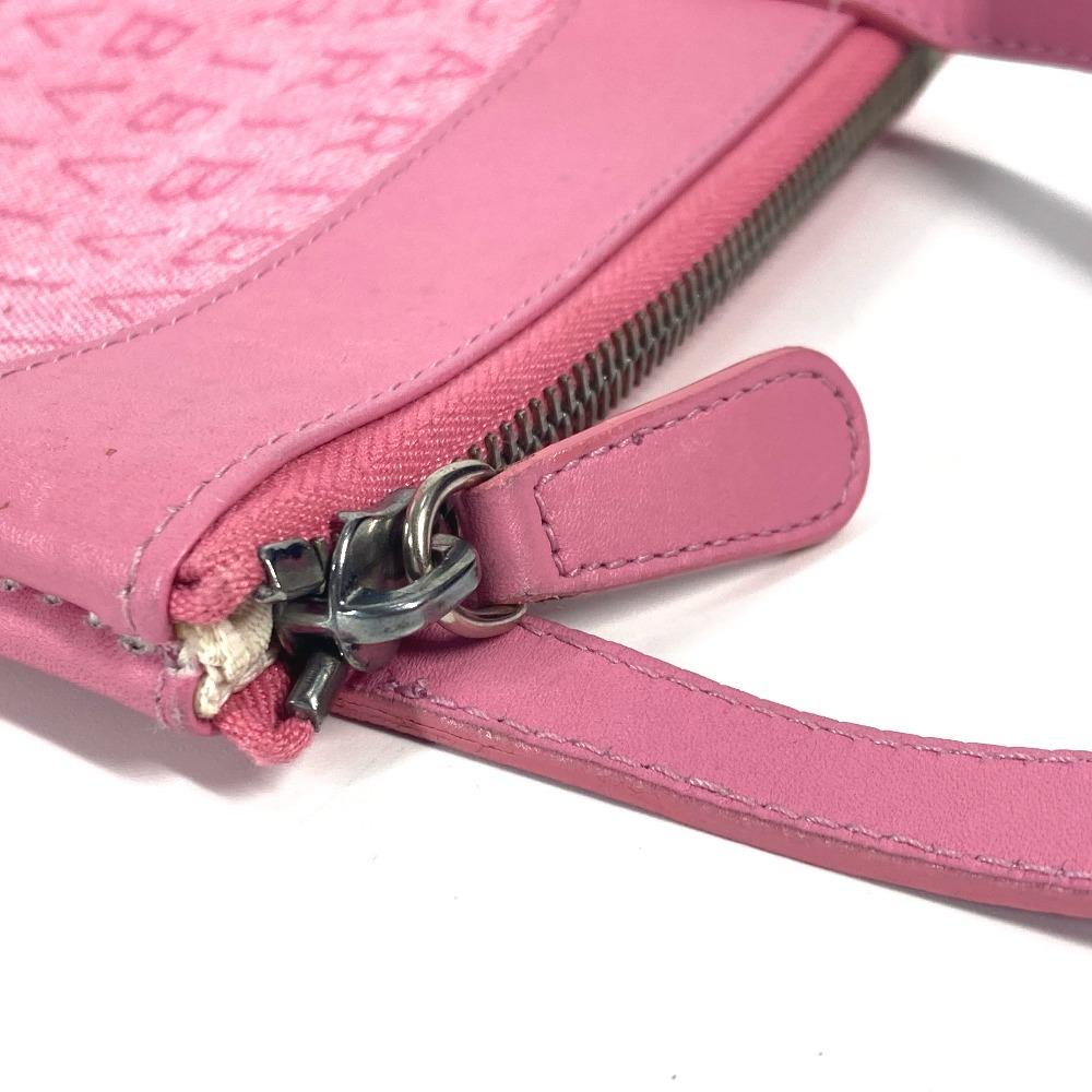 BVLGARI Logo mania Crossbody bag Pochette Shoulder Bag Canvas/Leather pink