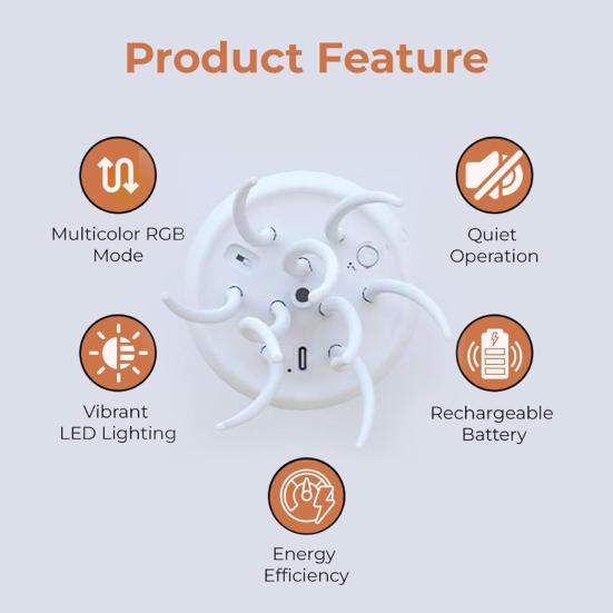 Floating Jellyfish Lamp Voice And Sound Activated Night Light USB Rechargeable Color Changing Ocean Mood Light