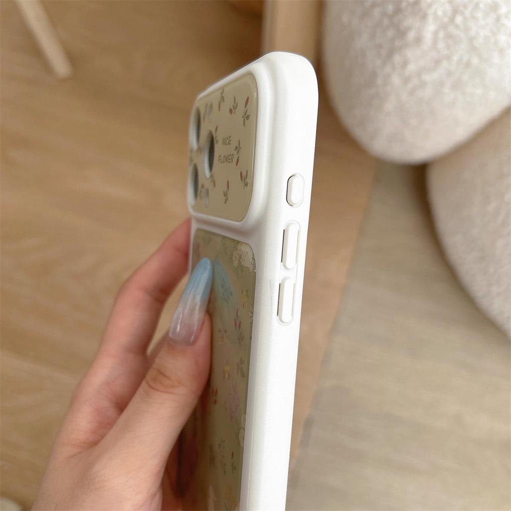 Floral Rabbit Anti-drop Phone Case for iPhone 15/Pro Max