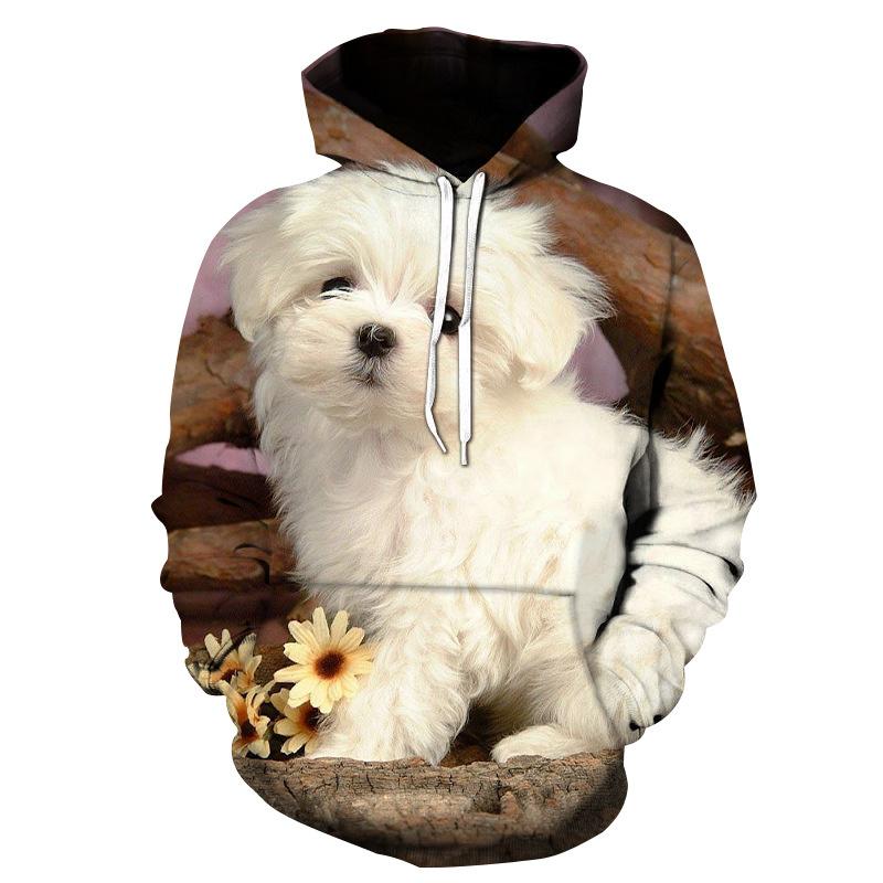 Fashion Hot Sale Animals Dogs 3D Printing Hoodies Fashion Men's Women Long Sleeve Hoodie Sweatshirt Pullover Tops Hooded Coat