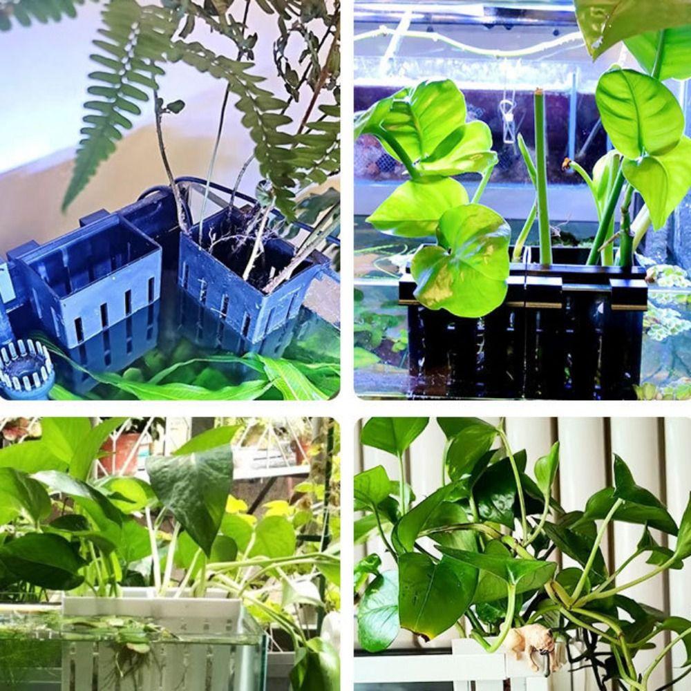Hangable Fish Tank Planting Basket Plastic Water Grass Cup Hanging Aquarium Plant Holder  Aquarium