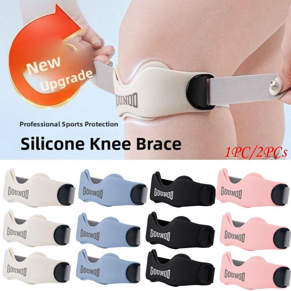 Silicone Patella Tendon Knee Straps Fixed Protection Knee Care Knee Sports Support Band Highly Elastic Knee Support
