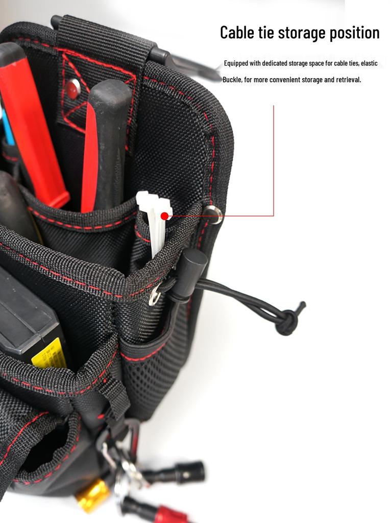 Nakioo Quick-Release Rotating Electrician Waist Tool Bag with Chain Buckle
