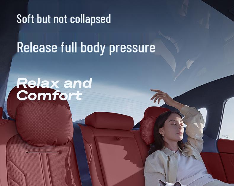 Voyah Zhuiguang L Headrest & Lumbar Support: Essential Neck & Back Protection Pillow for Car Interior.