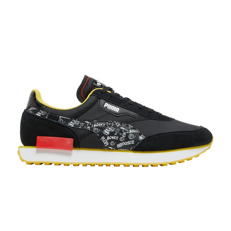Puma Peanuts x Future Rider Comic Strips Unisex Sneakers Black White 380483-01