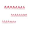 2024 French Pink Gradient Glitter Pointed Short Nail Tips - Internet Celebrity Must-Have Accessory.