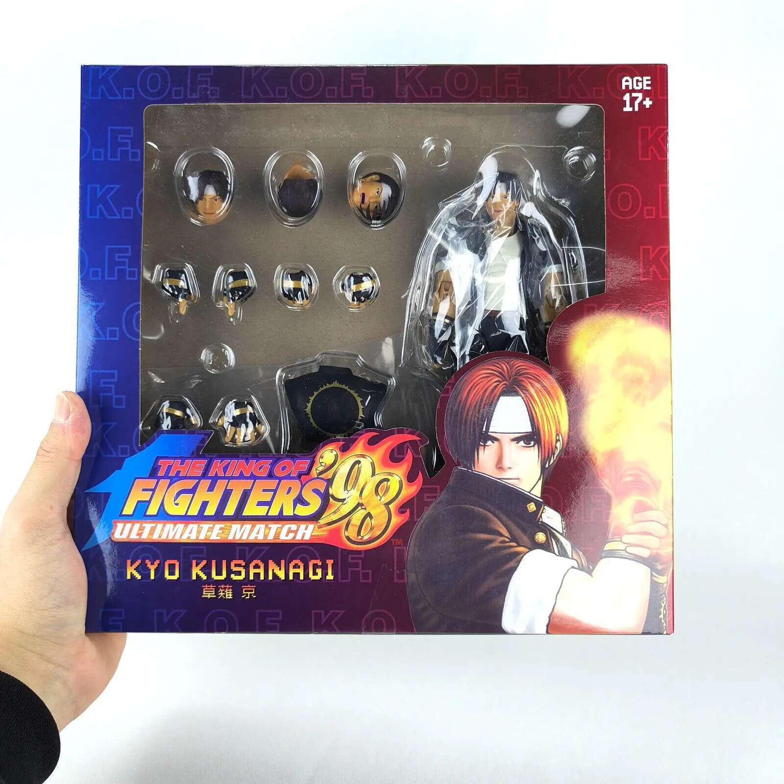 98 Kyo Kusanagi 19CM The King Of Fighters Iori Yagami Anime Game Figure The King Of Fighters Anime Action Figure Model Toy Gift