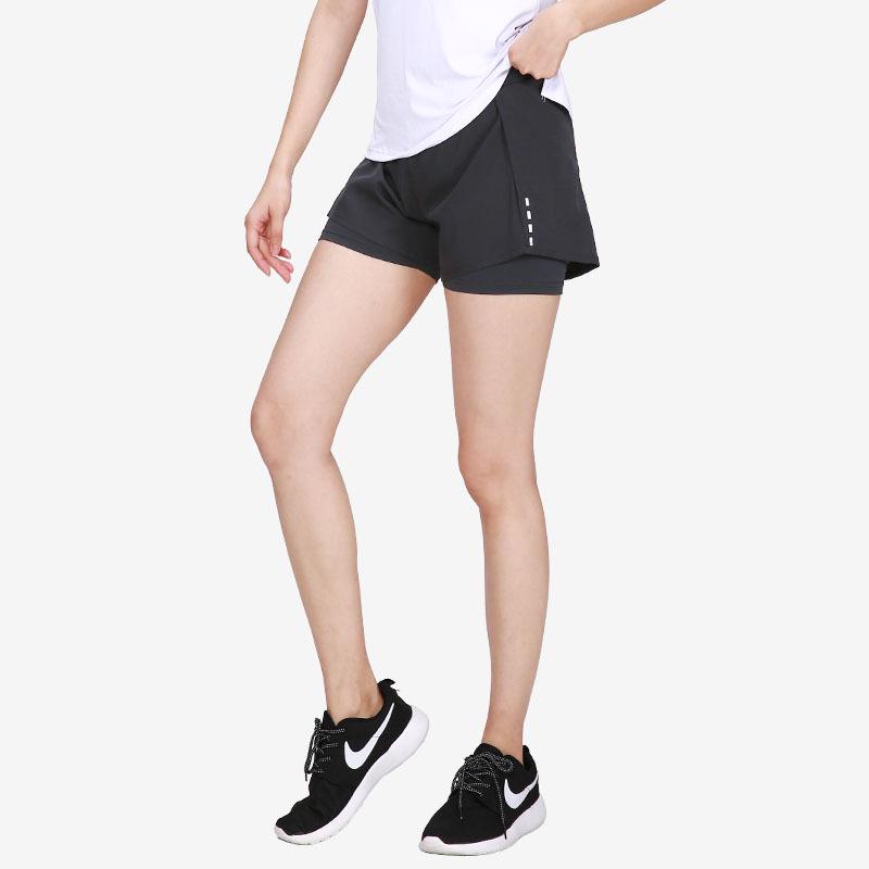 High-Waist Women's Yoga Shorts - Summer Slit, Quick-Dry for Running & Fitness