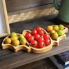 Halloween Charcuterie Appetizer Tray Portable Bat-Shaped Wooden Serving Tray Food Storage Plate For Seafood Fruits Meats