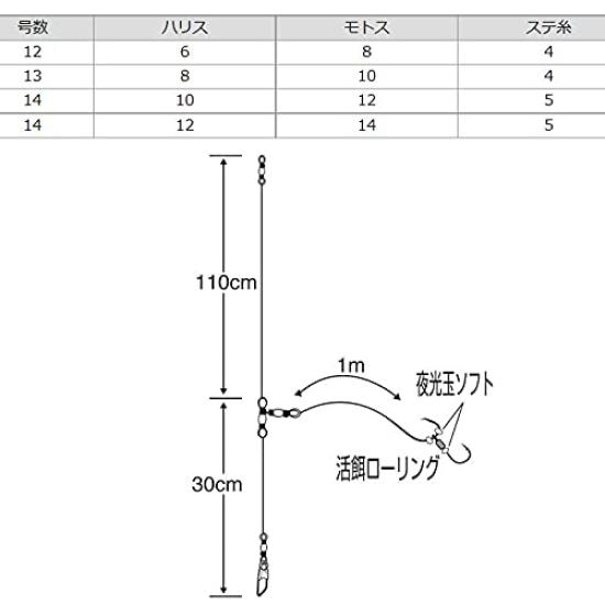 SASAME Takumigi Dotsuki Hook N-103 Swim-Bearing 14-12