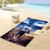 Spurs Print Beach Towel, Large Soft Quick Dry Towel for Beach Camping Swimming