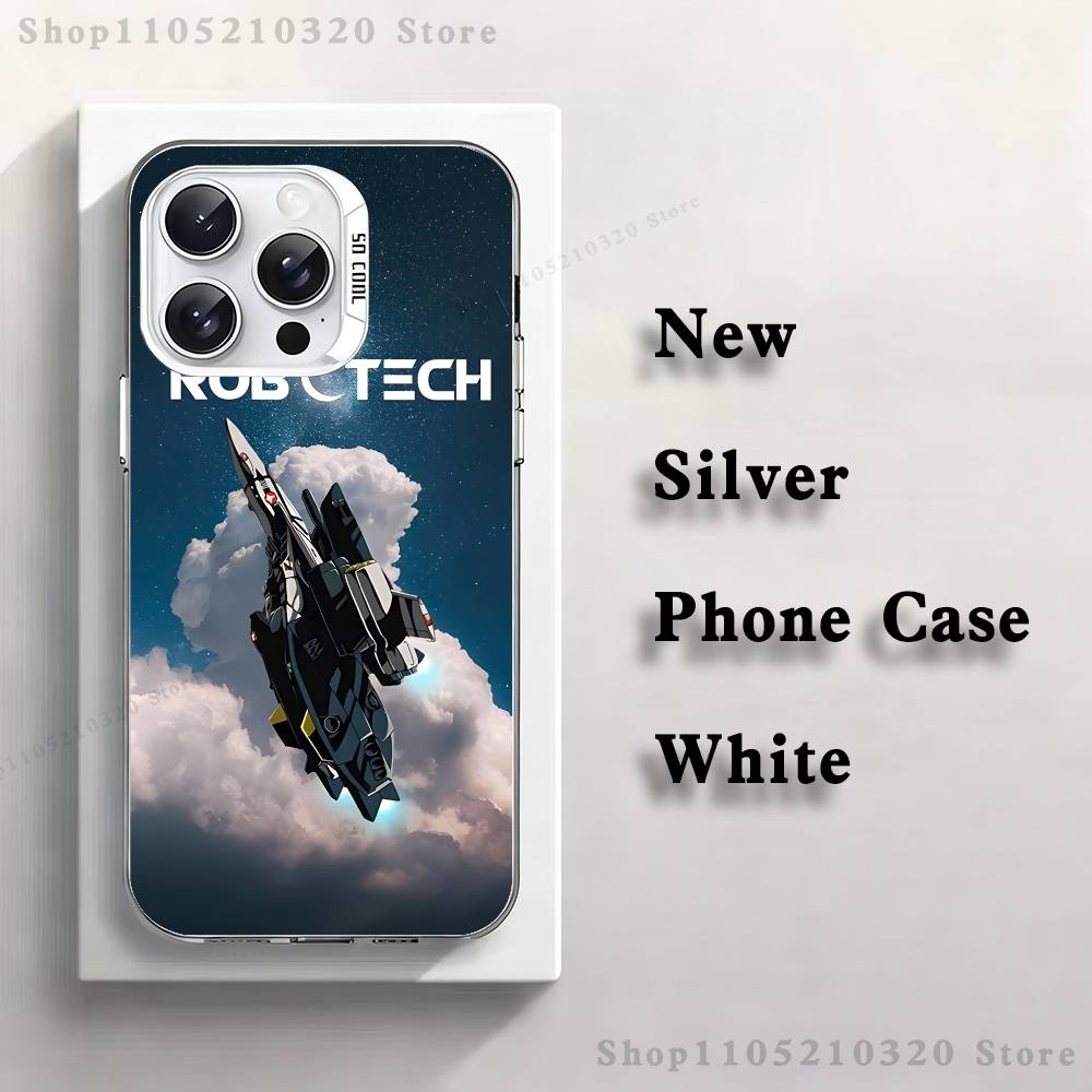 

R-Robotech Macross Phone Case For iPhone 17,16,15,14,13,12,11,Pro,Max,Plus,Mini,XS,SE Anti Fall White Matte Hard Bumper iPhone12