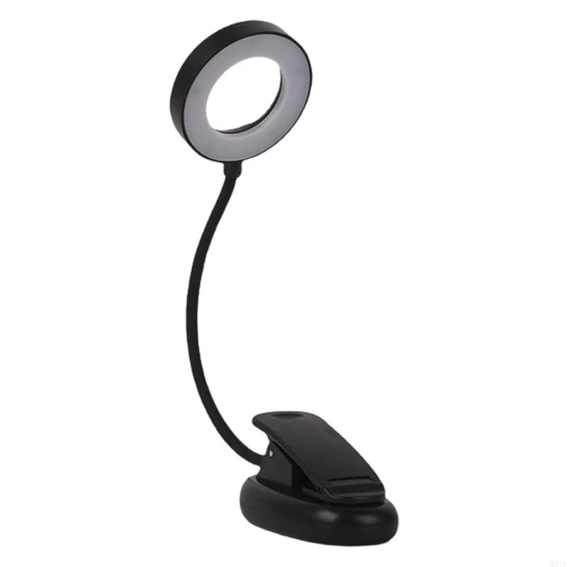 3 Color Dimmable LED Reading Light With Magnifier Flexible Gooseneck Reading Table Light For Study Office Desk M4YD