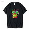 XtraFly Apparel Men's T Shirt Neon Monkey Chimp Tie Dye Ape Crewneck Vintage Washed Unisex Soft Designer Clothes Casual