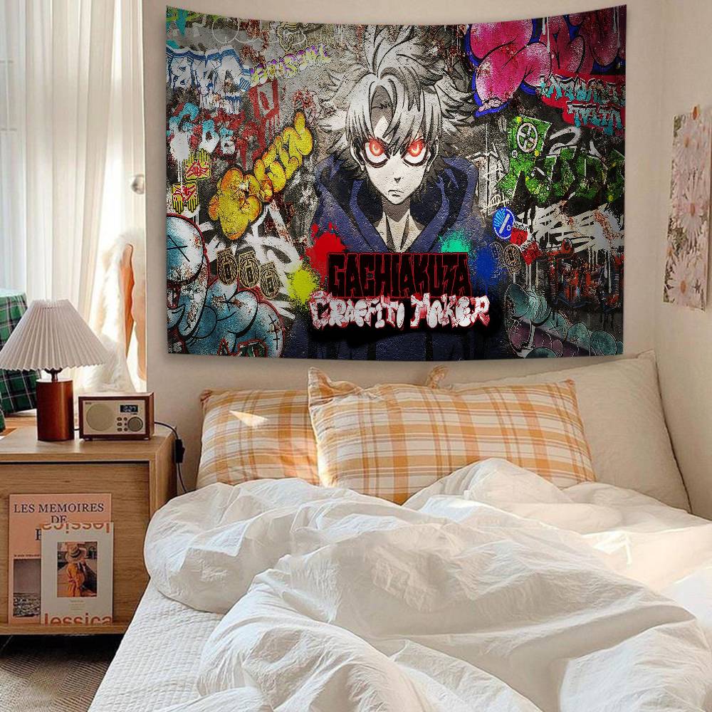 Japan Anime Gachiakuta Anime Hangend Boheems Wandkleed Boheemse Wandtapijten Mandala Kawaii Kamerdecoratie
