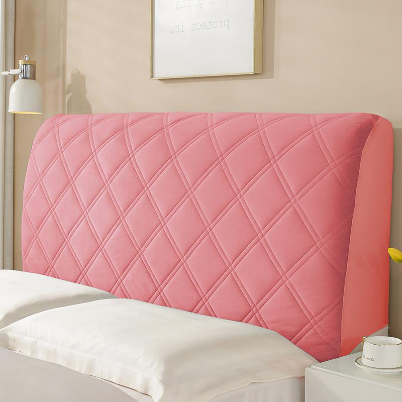 High Quality Bed Head Cover Velvet Thick Bedhead Covers Bed Head Protection Headboard Dust Cover Bedroom Removable Bedside Cover