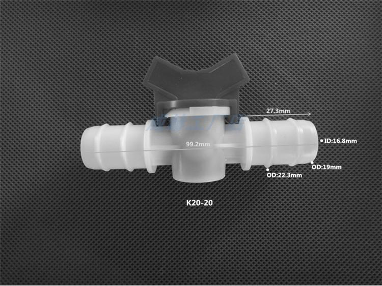 Plastic Quick-Connect Hose Ball Valve with Reducer and Flow Control