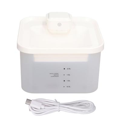 Kabelloser Haustier-Wasserspender Automatischer Sensorischer Haustier-Wasser Ultra Leise Intelligent UV-Reinigung Haustier
