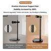 Foldable Design Aluminum Alloy Holder Mobile Stand  for Desk Use Desktop Filming Content Creation