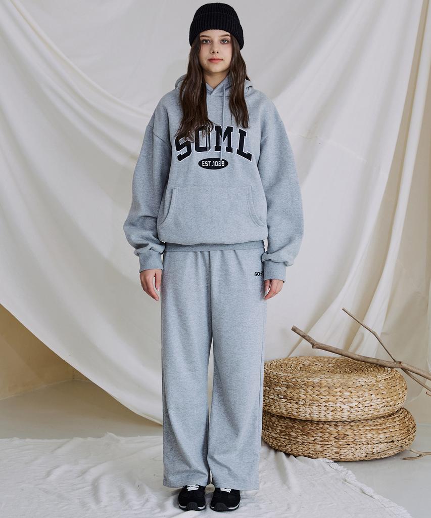 5OML Wide Logo Pants (Melan Grey)